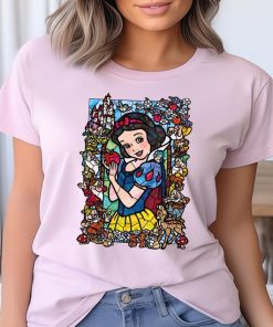 Vintage Snow White Stained Glass Shirt, Snow White Shirt