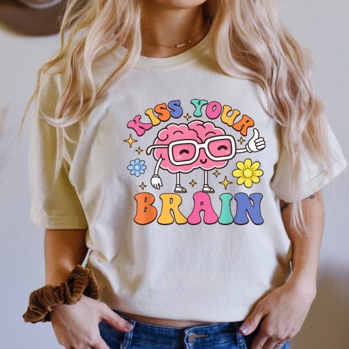 Comfort Colors® Kiss Your Brain Shirt, Biology Teacher Shirt