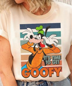 Vintage 90s It's Time To Get Goofy Shirt, Funny Disney T-shirt