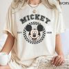 Mickey Checkered Shirt, Mickey Mouse Shirt, Mickey Minnie Shirt