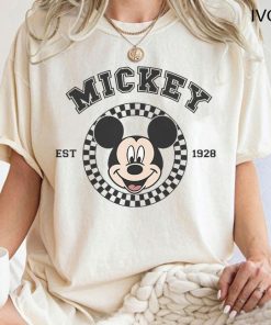 Mickey Checkered Shirt, Mickey Mouse Shirt, Mickey Minnie Shirt