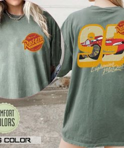 Two sided Retro Lightning McQueen Shirt, Disney Cars Shirt