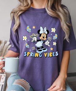 Comfort Colors® Spring Vibes T-Shirt, Disney Floral Shirt