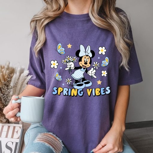 Comfort Colors® Spring Vibes T-Shirt, Disney Floral Shirt