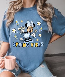 Comfort Colors® Spring Vibes T-Shirt, Disney Floral Shirt