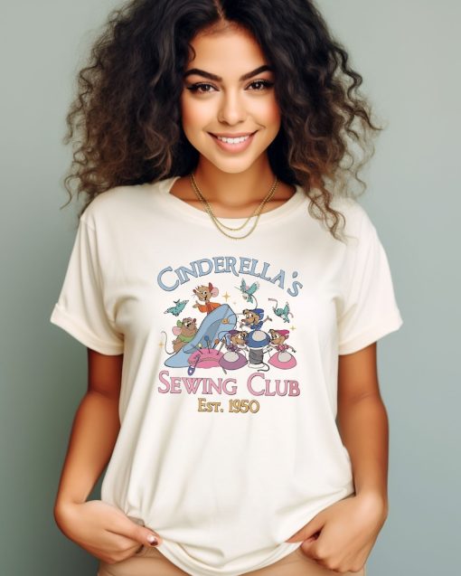 Vintage Disney Cinderella's Sewing Club Est 1950 Shirt