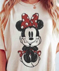 Disney Mickey & Friends Cute Minnie Mouse Doodle Shirt