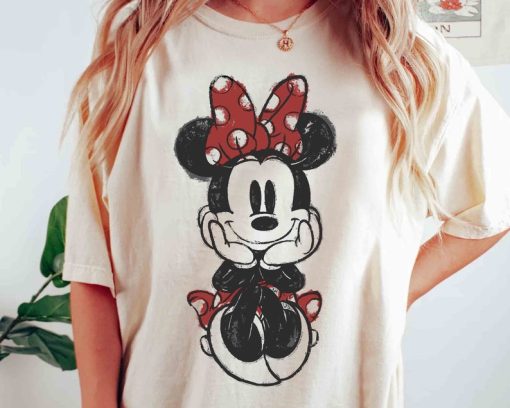 Disney Mickey & Friends Cute Minnie Mouse Doodle Shirt