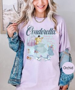 Disney Cinderella Comfort Colors Shirt, Walt Disney Princess Shirt