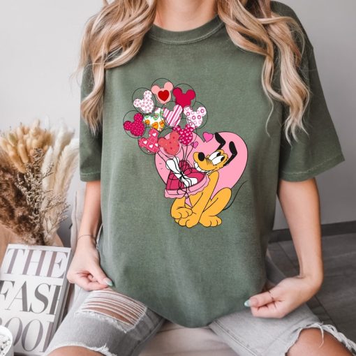 Comfort Colors® Disney Pluto Valentines Day Shirt