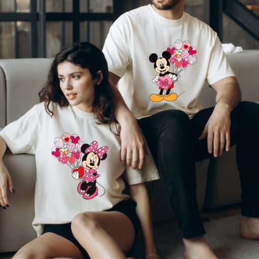 Comfort Colors® Mickey and Minnie Couple Valentines Day Shirt