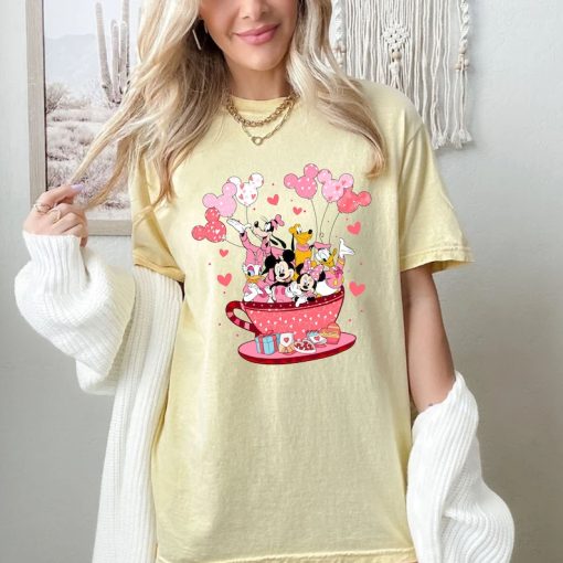 Comfort Colors® Mickey and Friend Valentines Day Shirt