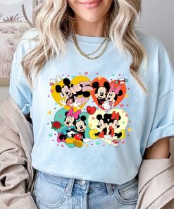 Comfort Colors® Mickey And Minnie Love T-shirt, Disney Valentine Shirt