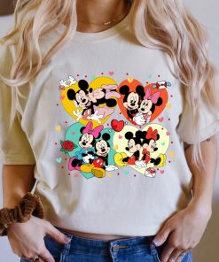 Comfort Colors® Mickey And Minnie Love T-shirt, Disney Valentine Shirt