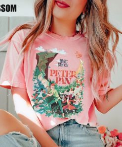 Retro Peter Pan Comfort Colors Shirt, Neverland Shirt