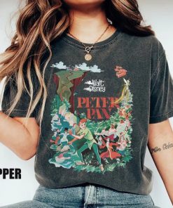 Retro Peter Pan Comfort Colors Shirt, Neverland Shirt