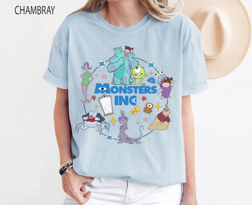 Disney Monsters Inc Shirt, Monster Inc Characters Shirt