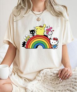 Comfort Colors® Rainbow Valentine Shirt, Cats Lover Shirt