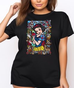 Vintage Snow White Stained Glass Shirt, Snow White Shirt