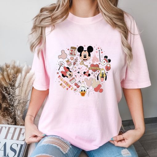 Comfort Colors® Disney Valentines Day T-Shirt, Valentines Day T-Shirt