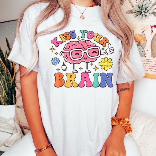 Comfort Colors® Kiss Your Brain Shirt, Biology Teacher Shirt