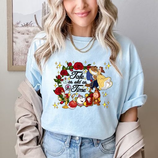 Comfort Colors® Retro Tale as Old as Time Shirt, Disney Princess Shirt