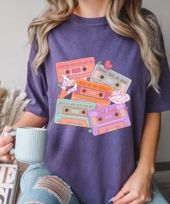 Comfort Colors® Valentines Cassettes T-Shirt, Valentines Day T-Shirt