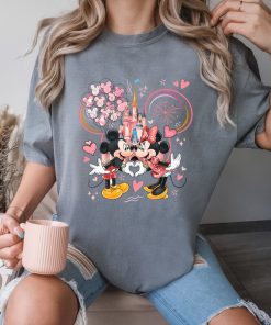 Comfort Colors® Mickey And Minnie Love Shirt, Disney Castle Shirt