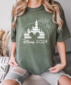 Comfort Colors® Disney 2024 Shirt, Mickey Shirt, Disney Castle Shirt