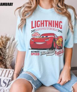 Retro Lightning McQueen Comfort Color Shirt, Pixar Cars Movie Shirt