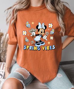 Comfort Colors® Spring Vibes T-Shirt, Disney Floral Shirt