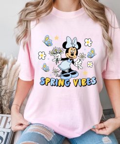 Comfort Colors® Spring Vibes T-Shirt, Disney Floral Shirt