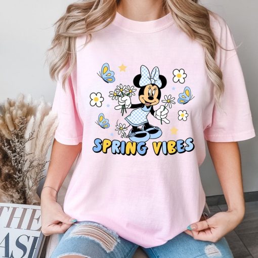 Comfort Colors® Spring Vibes T-Shirt, Disney Floral Shirt