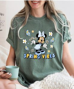 Comfort Colors® Spring Vibes T-Shirt, Disney Floral Shirt