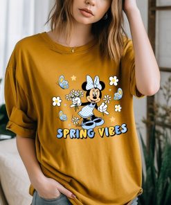 Comfort Colors® Spring Vibes T-Shirt, Disney Floral Shirt