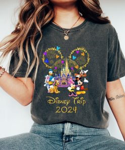 Comfort Colors® Disney Trip 2024 Shirt, Watercolor Castle Tee