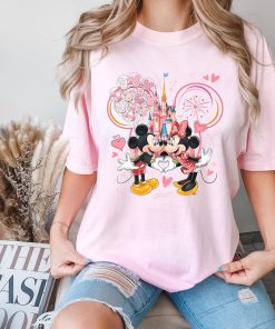 Comfort Colors® Mickey And Minnie Love Shirt, Disney Castle Shirt