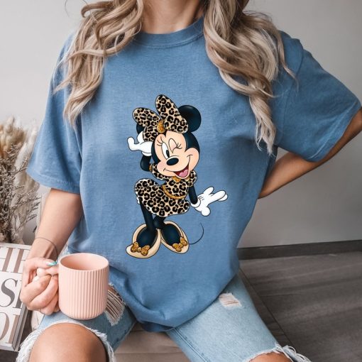 Comfort Colors® Leopard Mickey And Minnie Shirt, Disney Couple Tee