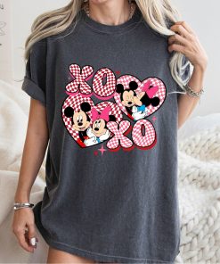 Comfort Colors® Mickey and Minnie Love Shirt, Xo Xo Shirt, Heart Shirt