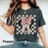 Vintage Minnie Mouse Shirt, Minnie Checkered Shirt