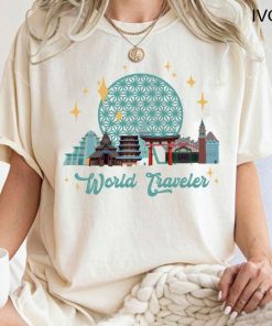 World Traveler Shirt, Disney Epcot Shirt, Epcot Center 1982 Shirt