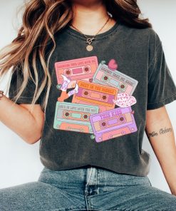 Comfort Colors® Valentines Cassettes T-Shirt, Valentines Day T-Shirt