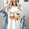 Comfort Colors® Corsage Shirt, Flower Shirt, Retro Floral Shirt