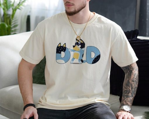 Bluey Family Dad Shirt Bluey Bandit, Dad Bluey Birthday Party Shirt