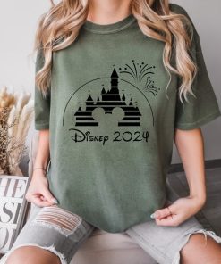 Comfort Colors® Disney 2024 Shirt, Mickey Shirt, Disney Castle Shirt