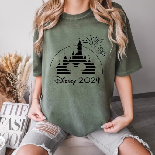 Comfort Colors® Disney 2024 Shirt, Mickey Shirt, Disney Castle Shirt