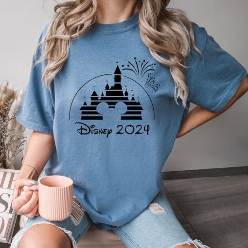 Comfort Colors® Disney 2024 Shirt, Mickey Shirt, Disney Castle Shirt