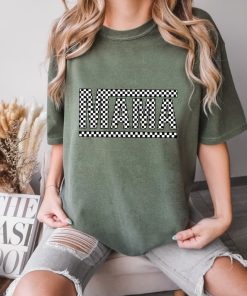 Comfort Colors® Checkered Mama Shirt, Mothers Day Shirt, Gift For Mama