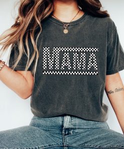 Comfort Colors® Checkered Mama Shirt, Mothers Day Shirt, Gift For Mama