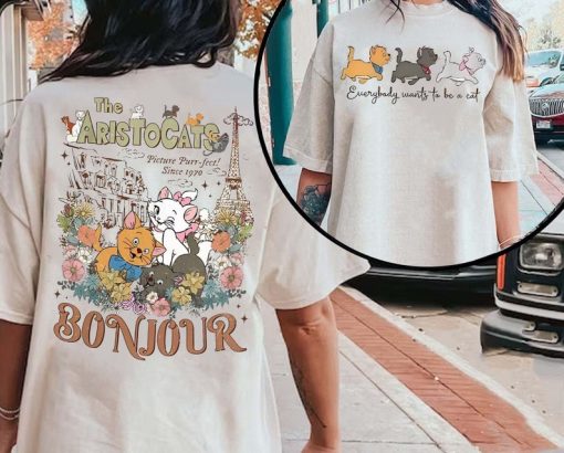 Vintage Two-Sided Aristocats Bonjour Shirt